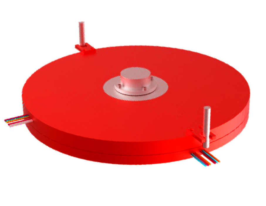 盤式導電滑環(huán)安裝方式3D示意圖